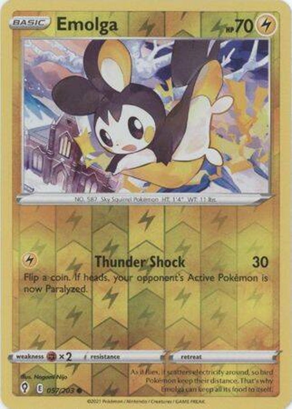 Emolga 057/203 reverse holo (Evolving Skies)