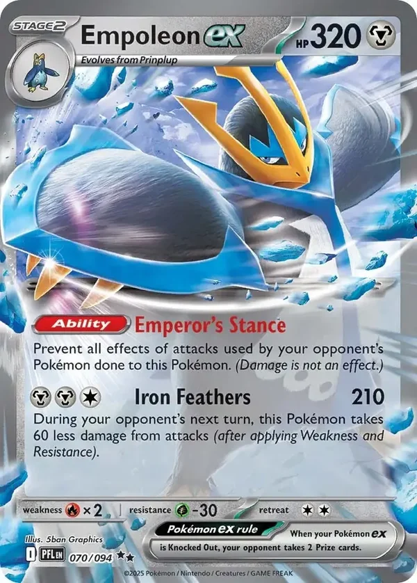 Empoleon EX 070/094 Phantasmal Flames