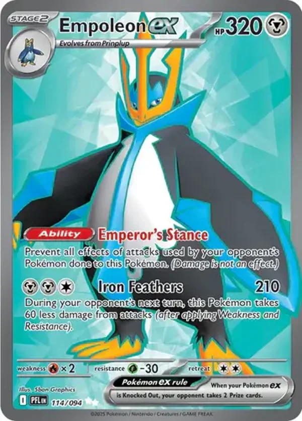 Empoleon EX 114/094 Phantasmal Flames