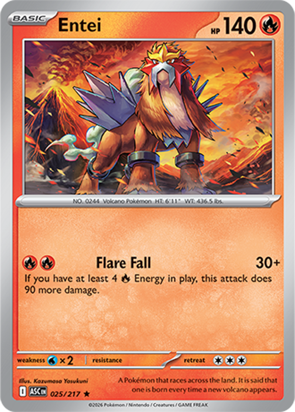 Entei 025/217 Holo Ascended Heroes