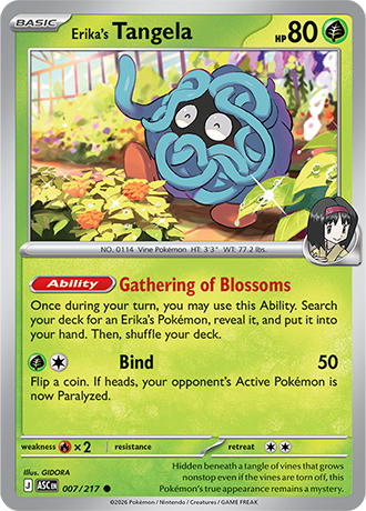 Erika's Tangela 007/217 cosmos Holo Ascended Heroes