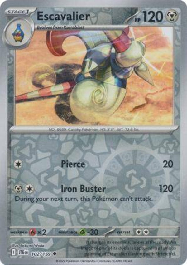 Escavalier 102/159 Reverse Holo Journey Together