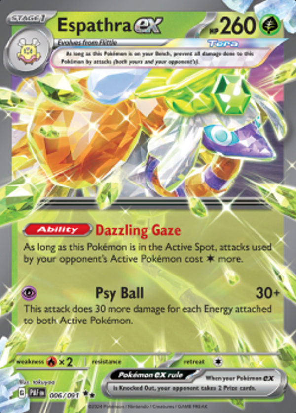 Espathra ex 006/091  Paldean Fates