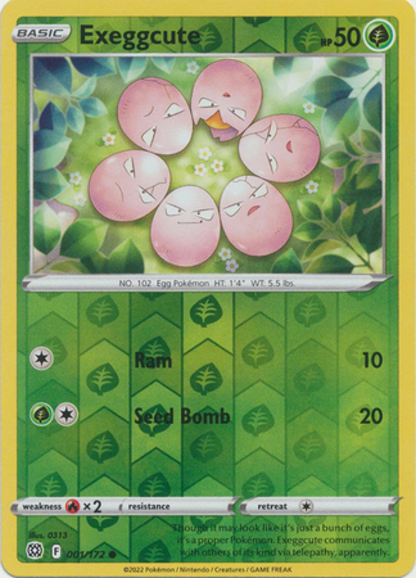 Exeggcute 001/172 reverse holo Brilliant Stars