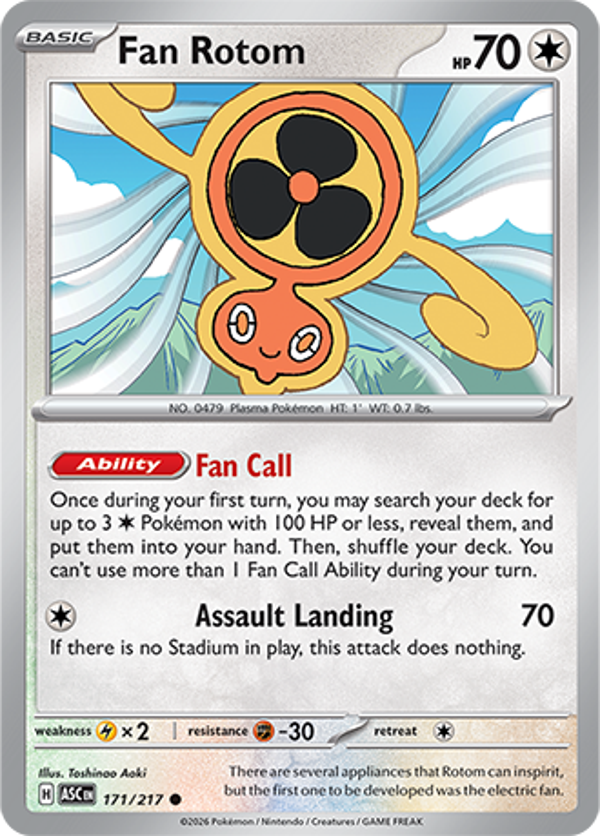 Fan Rotom 171/217 Ascended Heroes