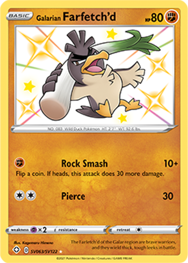 Galarian Farfetch'd sv063/sv122 Shining Fates
