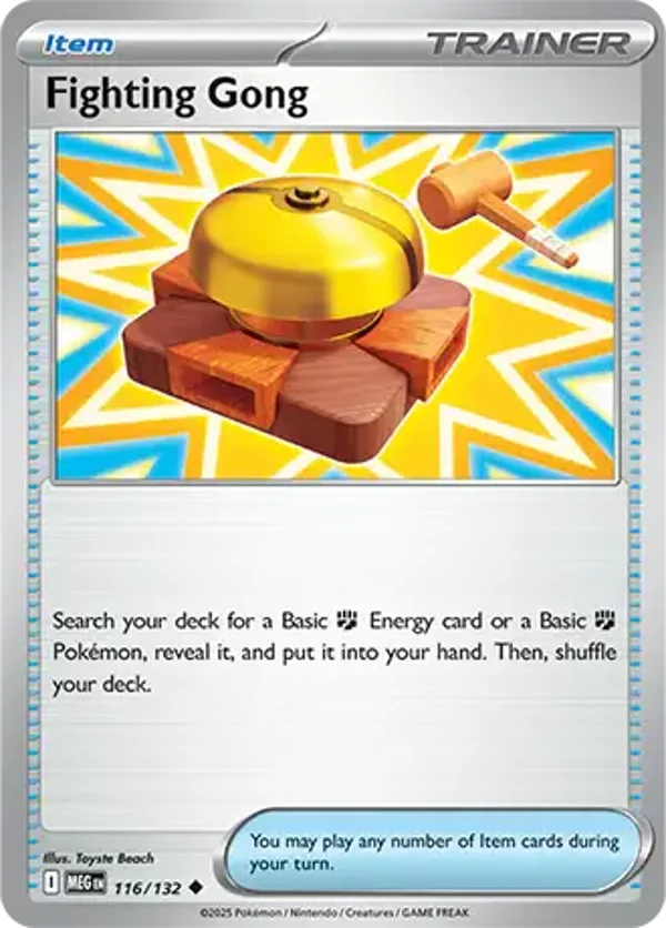 Fighting Gong 116/132 Reverse Holo Mega Evolution