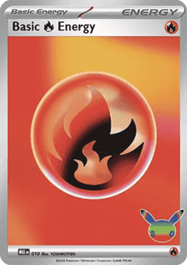 Fire Energy mee 010 holo 30th Anniversary