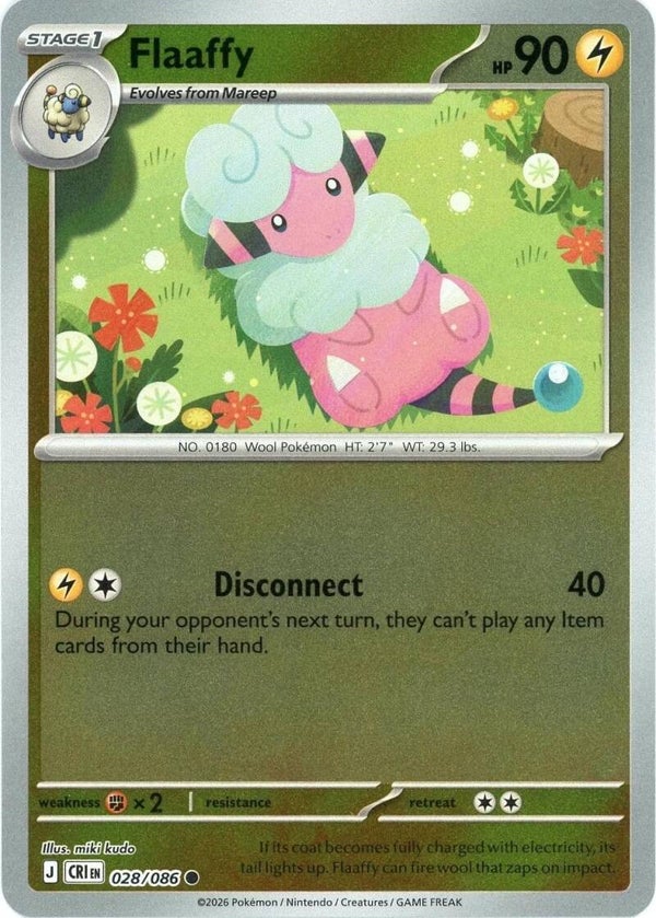 Flaaffy 028/086 reverse holo Chaos Rising