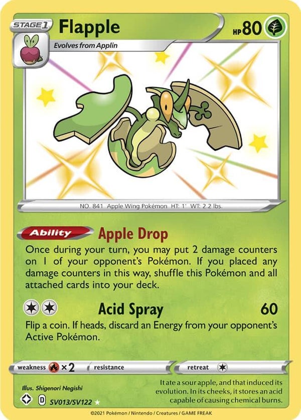 Flapple sv013/sv122 shining fates