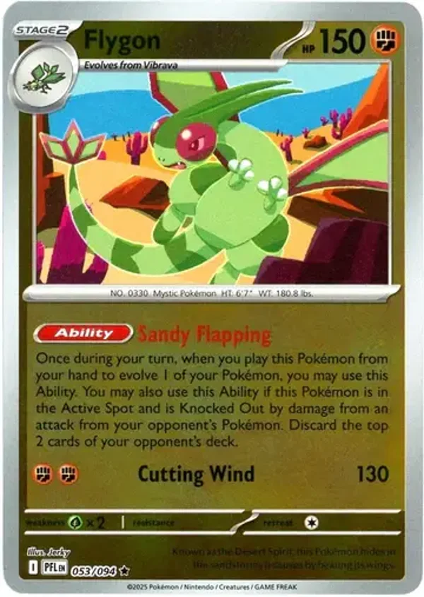 Flygon 053/094 Reverse Holo Phantasmal Flames