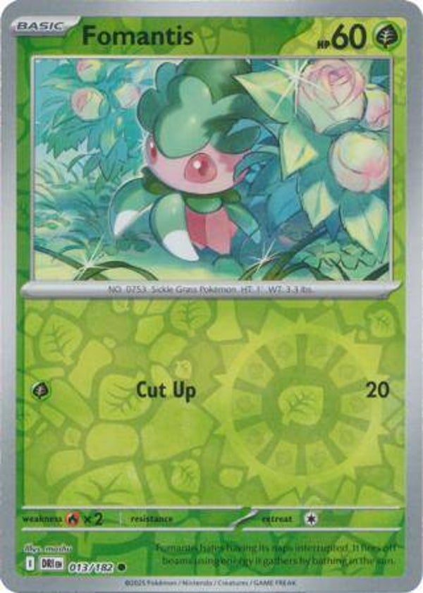 Fomantis 013/182 Reverse Holo Destined Rivals