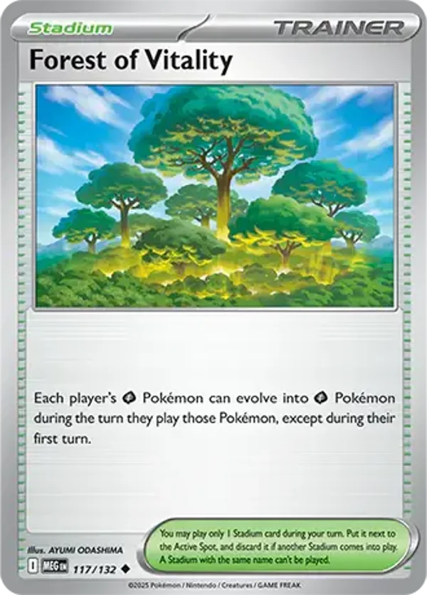 Forest of Vitality 117/132 Reverse Holo Mega Evolution