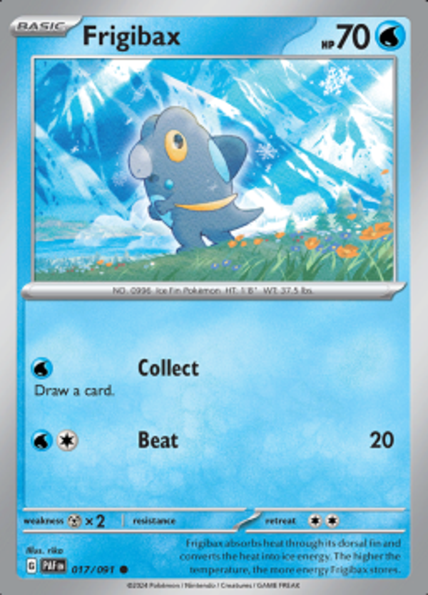 Frigibax 017/091 reverse holo Paldean Fates
