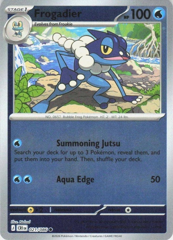Frogadier 021/086 reverse holo Chaos Rising