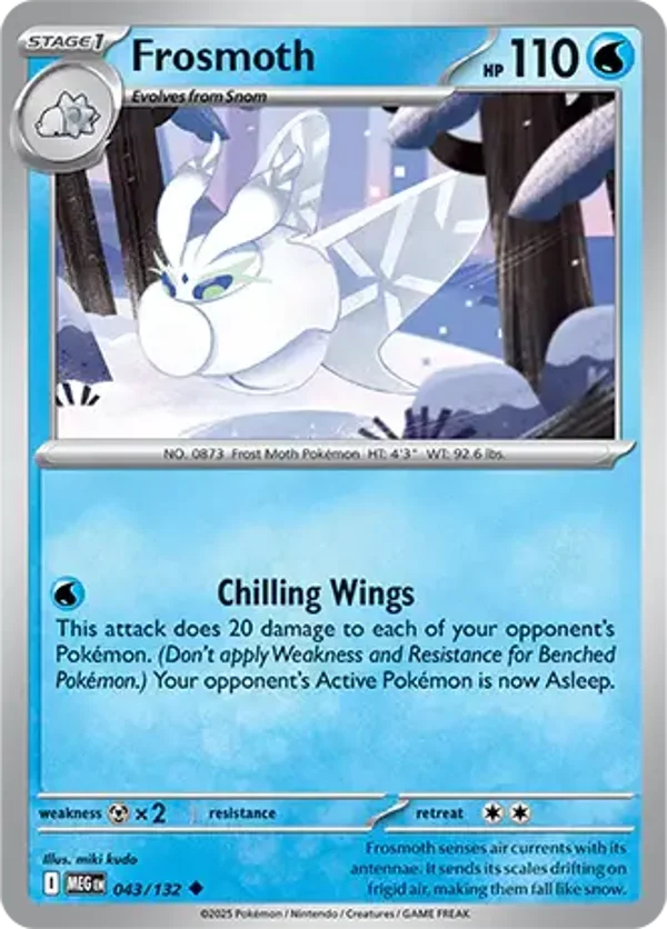 Frosmoth 043/132 Reverse Holo Mega Evolution