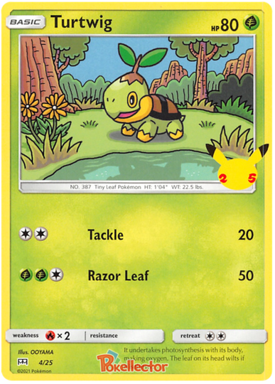 Turtwig 04/25 Promo 25TH ANNIVERSARY MC DONALD'S