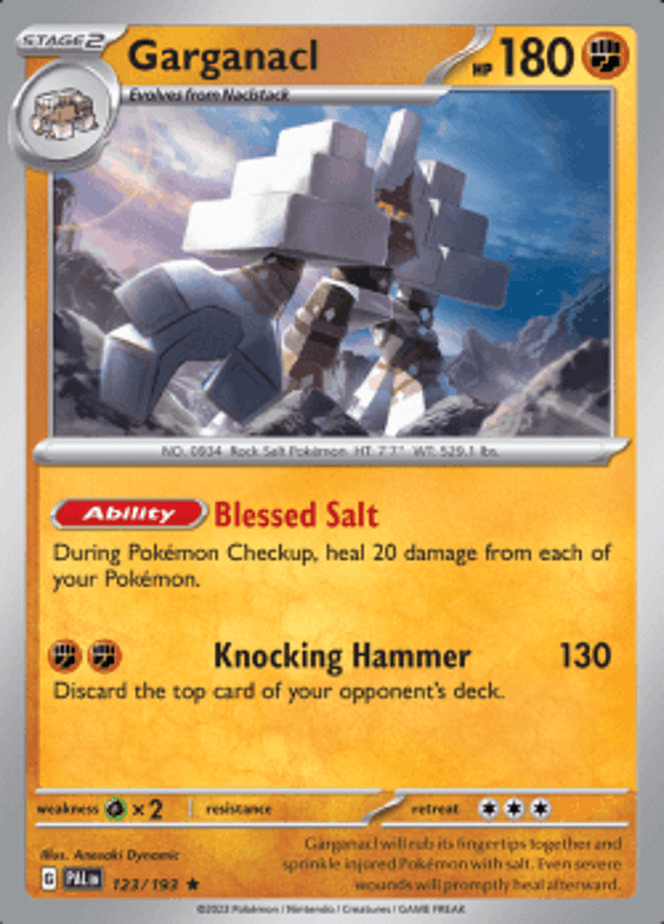Garganacl 123/193 holo Paldea evolved