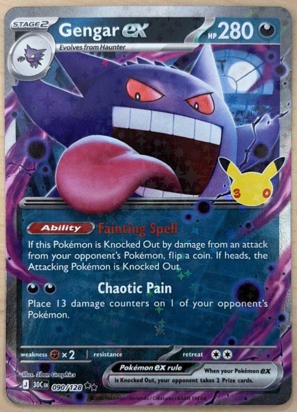 Gengar EX 090/128 30th Anniversary