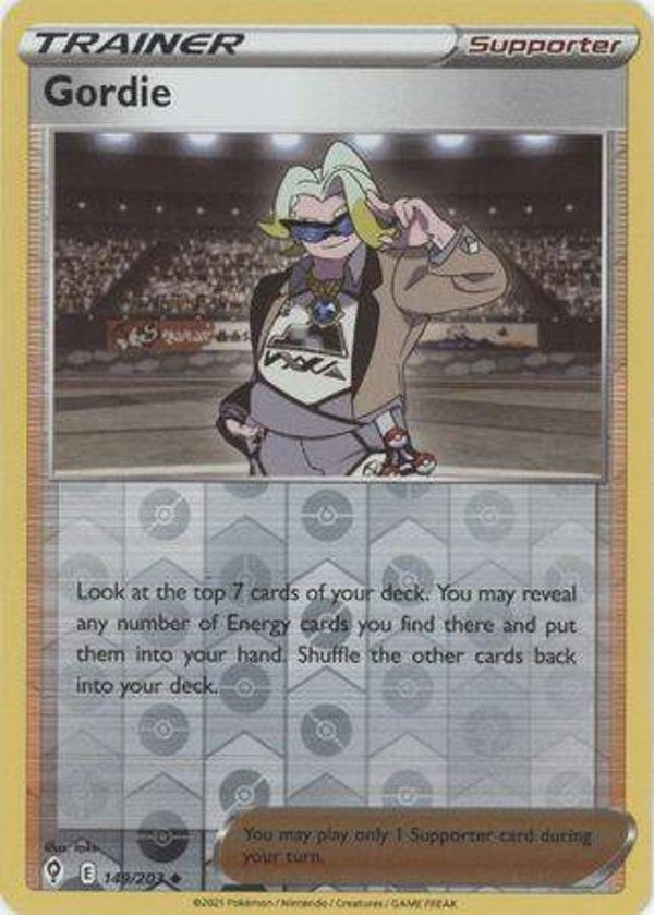 gordie 149/203 reverse holo evolving skies