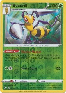 Beedrill 003/185 reverse holo Vivid Voltage