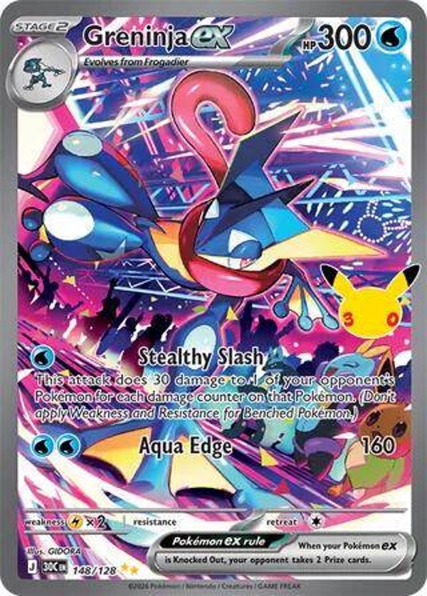 Greninja EX 148/128 30th Anniversary
