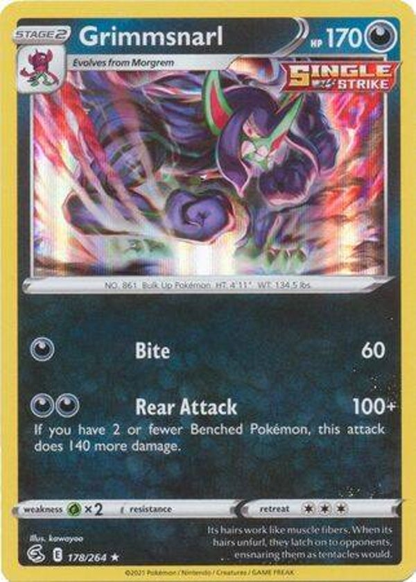 Grimmsnarl 178/264 holo (Fusion Strike)