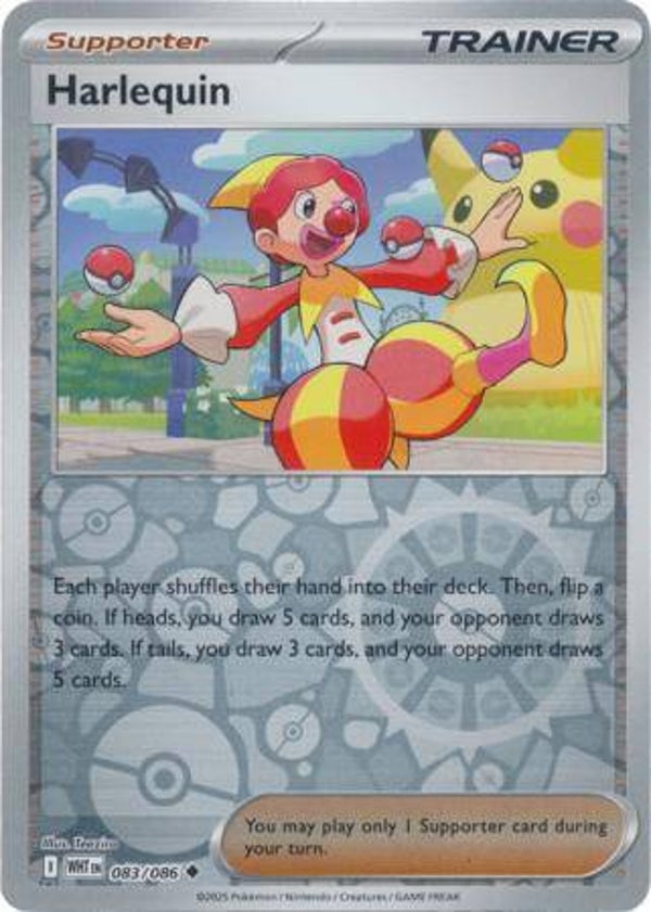Harlequin 083/086 Reverse Holo White Flare