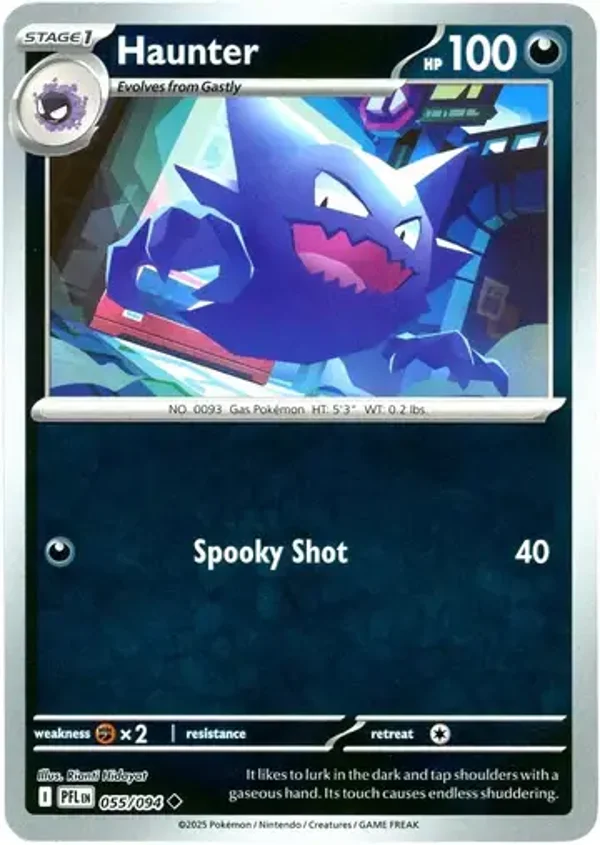 Haunter 055/094 Reverse Holo Phantasmal Flames