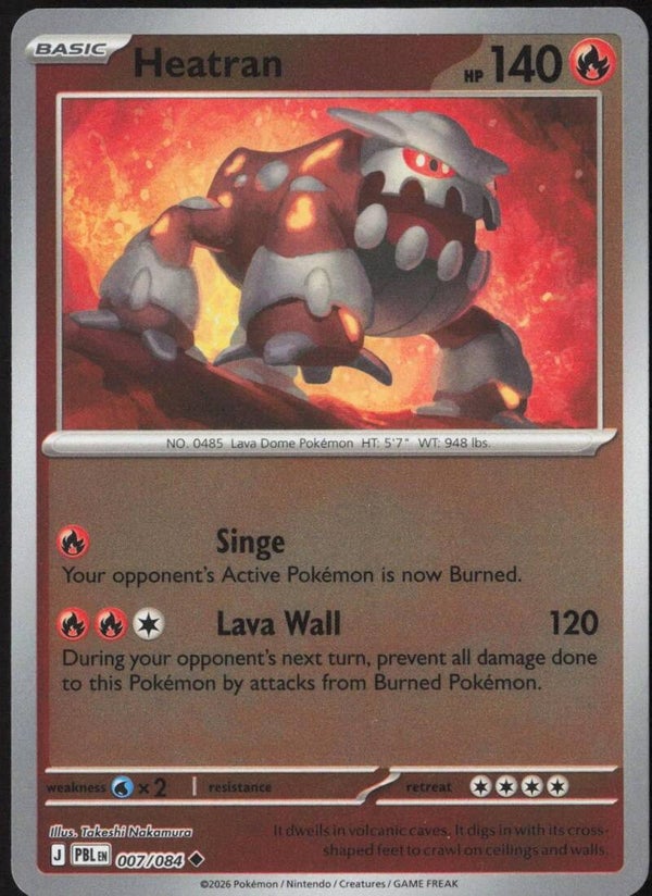 Heatran 007/084 reverse holo Pitch Black