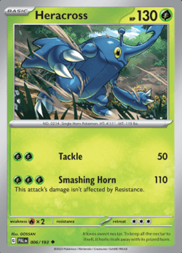 Heracross 006/193 reverse holo Paldea evolved