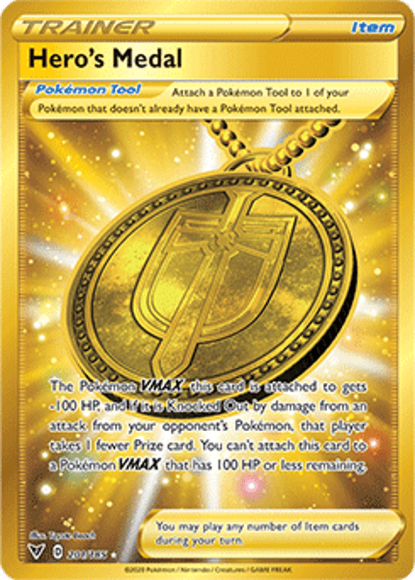 Hero's Medal 201/185 Gold Vivid Voltage