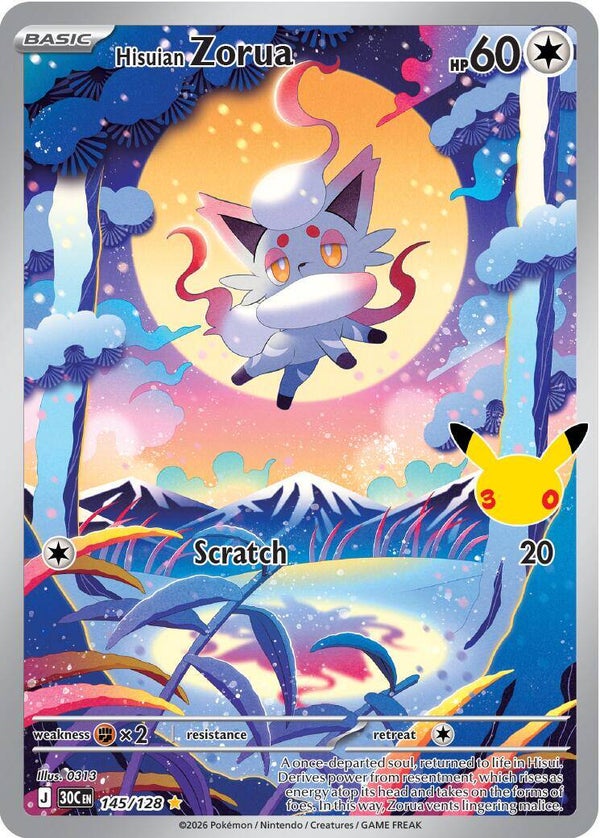 Hisuian Zorua 145/128 30th Anniversary