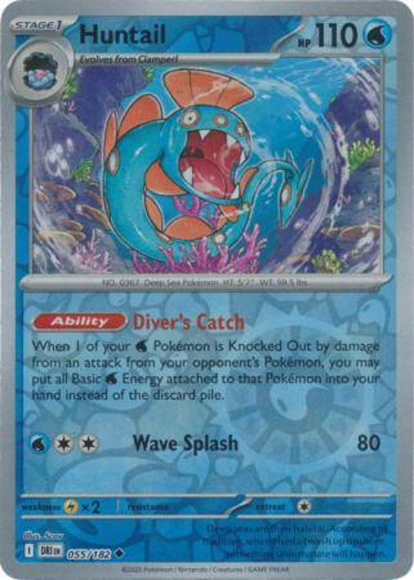 Huntail 055/182 Reverse Holo Destined Rivals