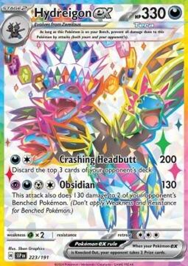 hydreigon ex 223/191 surging sparks