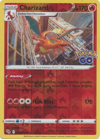 Charizard 010/078 Reverse Holo Pokémon Go