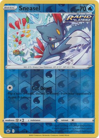 Sneasel 030/198 reverse holo Chilling Reign