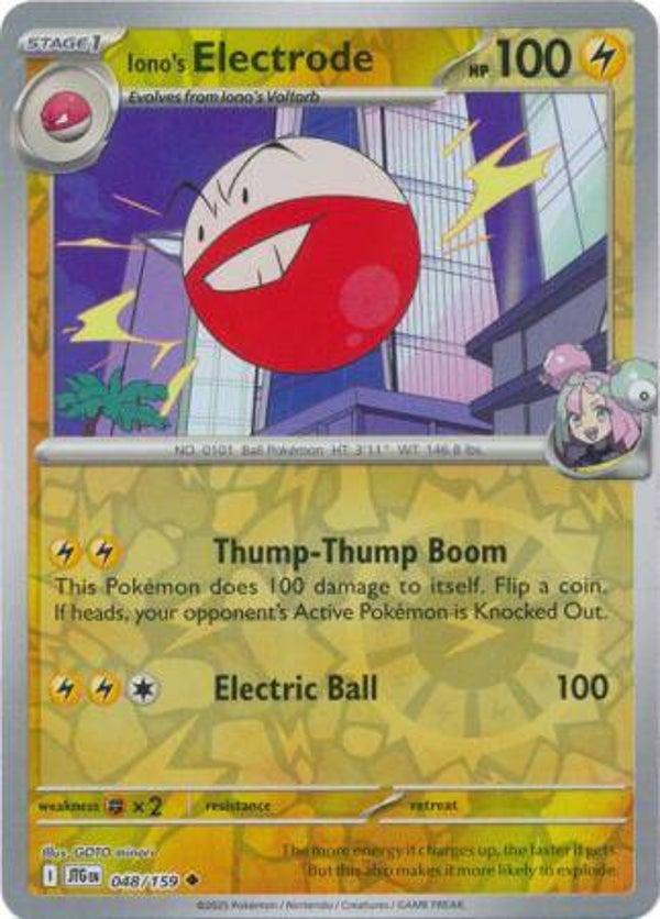Iono's Electrode 048/159 Reverse Holo Journey Together