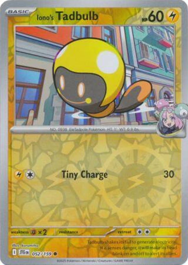 Iono's Tadbulb 052/159 Reverse Holo Journey Together