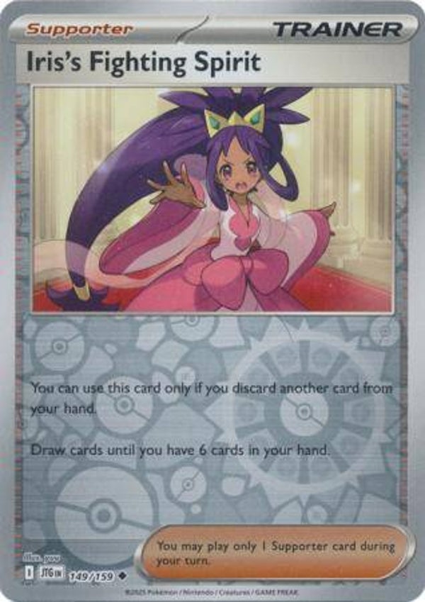Iris's Fighting Spirit 149/159 Reverse Holo Journey Together