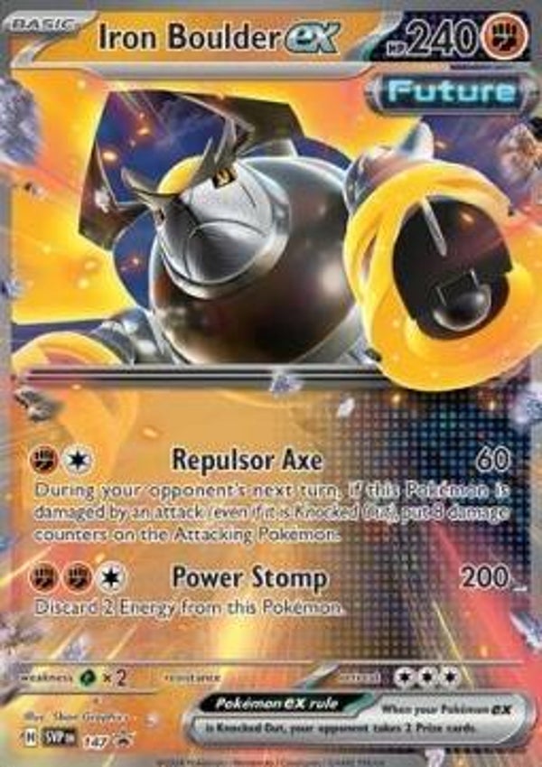 Iron Boulder EX svp147 Black Star Promo,s