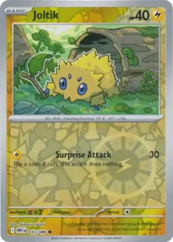 Joltik 033/086 Reverse Holo White Flare