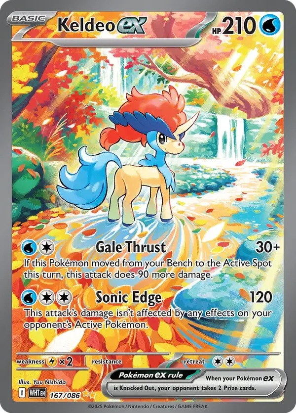 Keldeo EX 167/086 White Flare