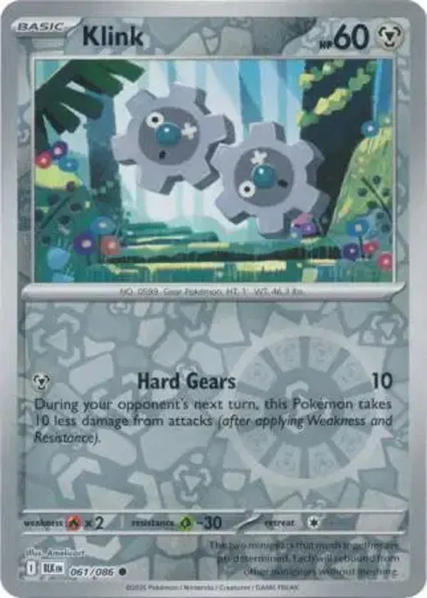 Klink 061/086 Reverse Holo Black Bolt