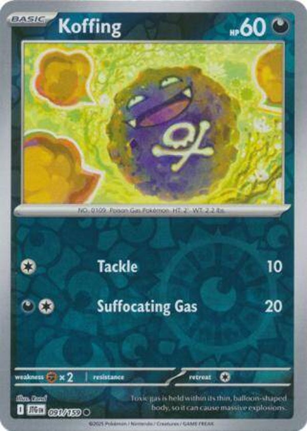 Koffing 091/159 Reverse Holo Journey Together