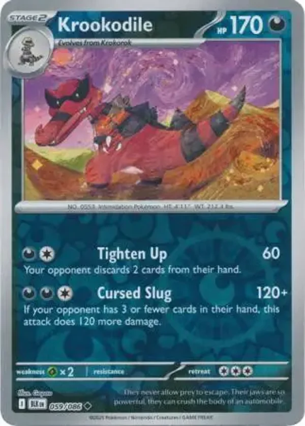 Krookodile 059/086 Reverse Holo Black Bolt