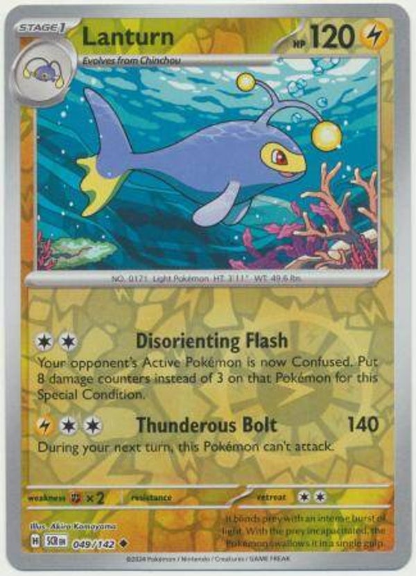 Lanturn 049/142 Reverse Holo Stellar Crown