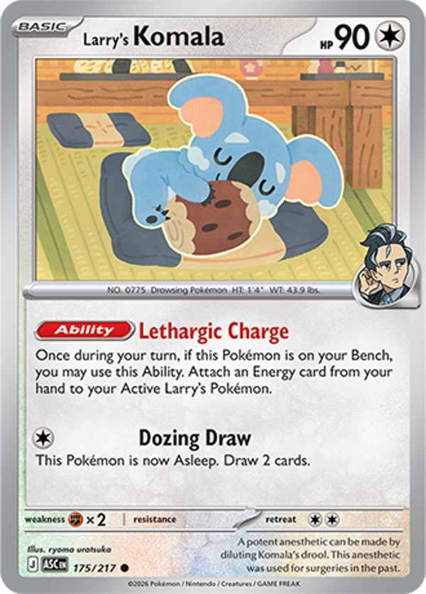 Larry's Komala 175/217 Cosmos Holo Ascended Heroes