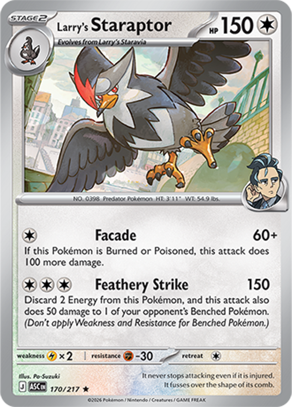 Larry's Staraptor 170/217 Holo Ascended Heroes