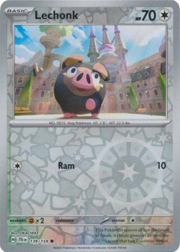 Lechonk 139/159 Reverse Holo Journey Together